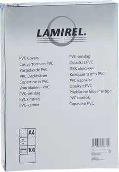 Обложка Fellowes Lamirel A4 черный 100шт LA-7869201
