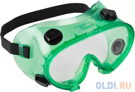 Очки ЗУБР 11026 мастер защитные закрытого типа с непрямой вентиляцией линза поликарбонатная