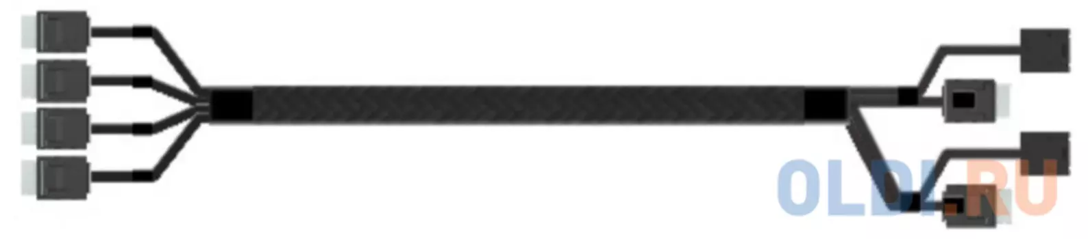 Oculink Cable Kit A2U4PSWCXCXK2, 875mm long, Connects 4x NVMe drives, Used in the R2208+8 to connect switch AIC to HSBP PCIe SSD ports