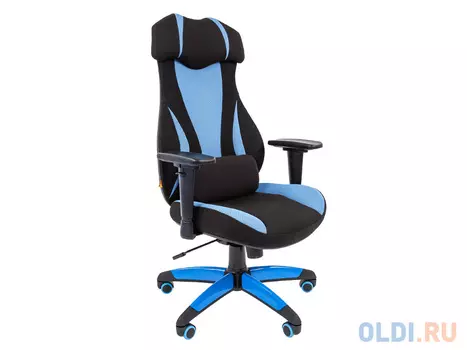 Офисное кресло Chairman GAME 14 ткань черн./голуб.