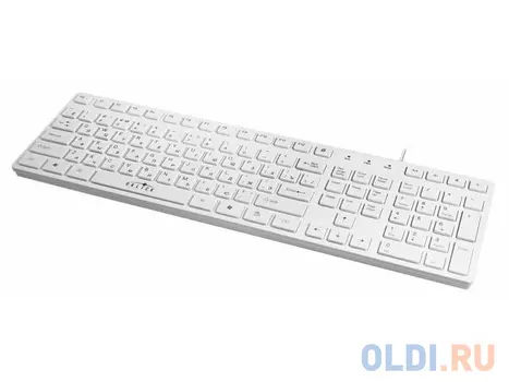 Клавиатура Oklick 556S white USB slim Multimedia