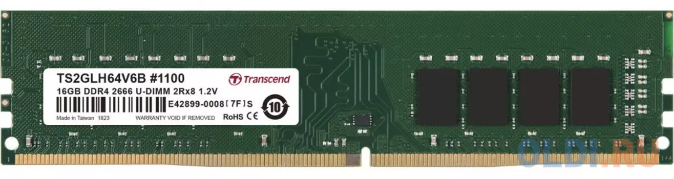 Оперативная память для компьютера Transcend TS2GLH64V6B DIMM 16Gb DDR4 2666MHz