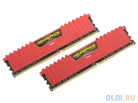 Оперативная память 16Gb (2x8Gb) PC4-19200 2400MHz DDR4 DIMM Corsair CMK16GX4M2A2400C16R