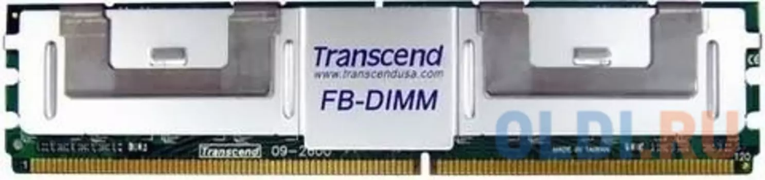 Оперативная память 4Gb (1x4Gb) PC2-5300 667MHz DDR2 FB-DIMM ECC Registered CL5 Transcend TS512MFB72V6U-T