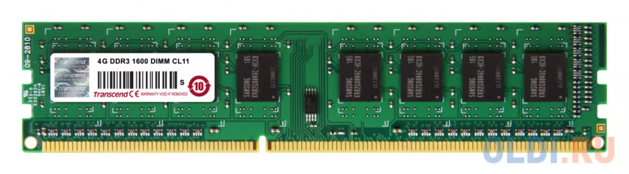 Оперативная память для компьютера Transcend TS512MLK64V6N DIMM 4Gb DDR3 1600MHz