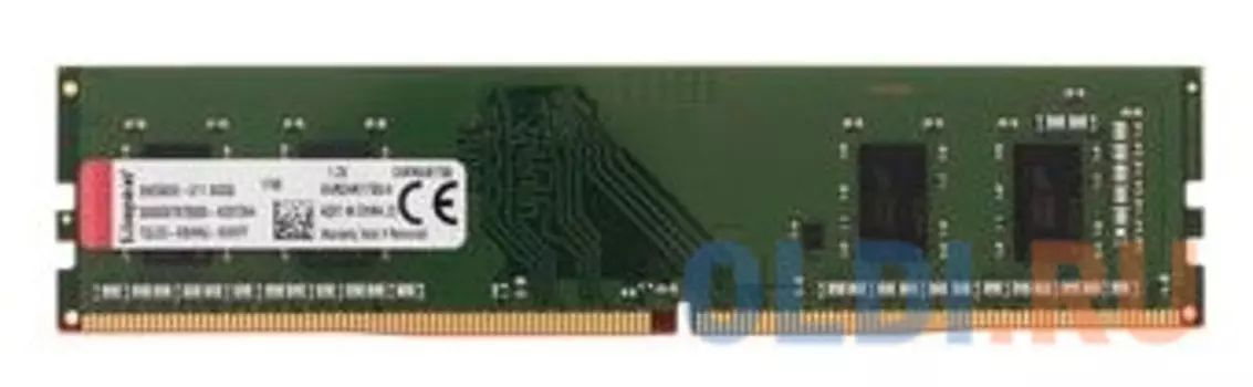 Оперативная память 4Gb (1x4Gb) PC4-19200 2400MHz DDR4 DIMM CL17 Kingston KVR24N17S6/4BK