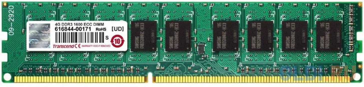 Оперативная память 4Gb PC3-12800 1600MHz DDR3 Transcend TS512MLK72V6N