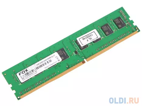Оперативная память для компьютера Foxline FL2400D4U17-4G DIMM 4Gb DDR4 2400 MHz FL2400D4U17-4G