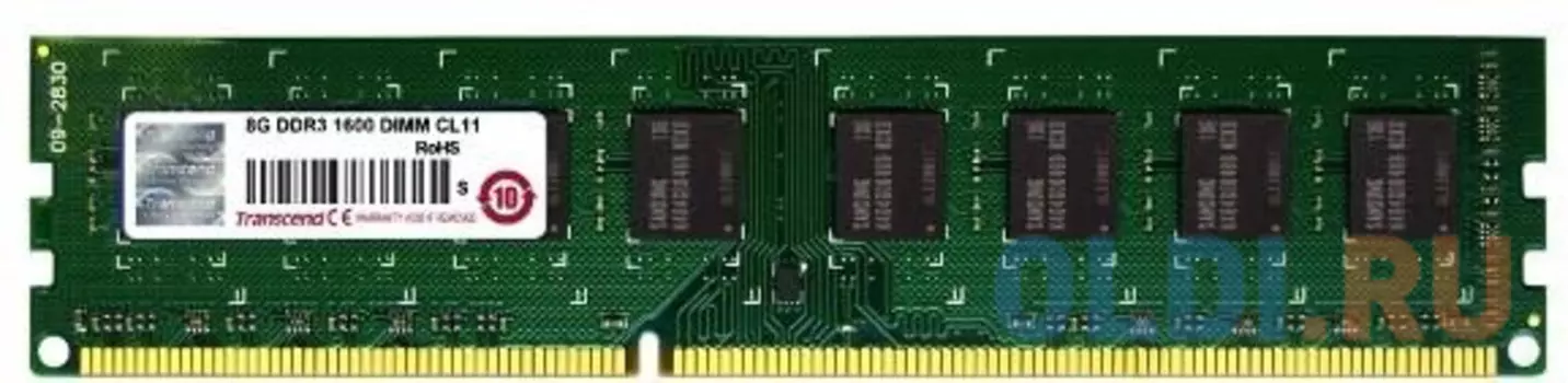 Оперативная память Transcend TS1GLK72V6H DIMM 8Gb DDR3 1600MHz