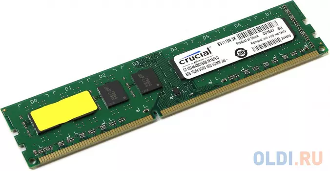 Оперативная память для компьютера Crucial CT102464BD160B DIMM 8Gb DDR3L 1600MHz