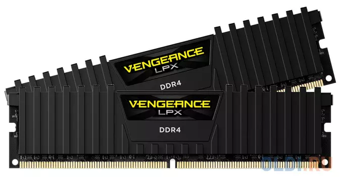 Оперативная память для компьютера Corsair CMK16GX4M2A2400C16 DIMM 8Gb DDR4 2400MHz