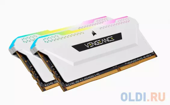 Оперативная память для компьютера Corsair Vengeance RGB Pro SL DIMM 32Gb DDR4 3200 MHz CMH32GX4M2E3200C16W CMH32GX4M2E3200C16W