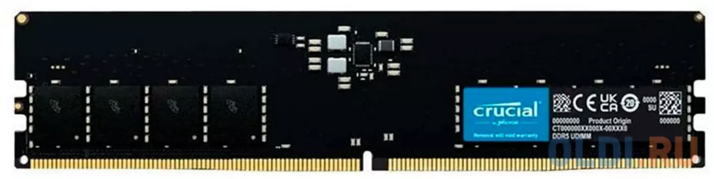 Оперативная память для компьютера Crucial CT16G56C46U5 DIMM 16Gb DDR5 5600 MHz CT16G56C46U5