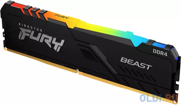 Оперативная память для компьютера Kingston Fury Beast RGB DIMM 64Gb DDR4 3200 MHz KF432C16BB2AK2/64
