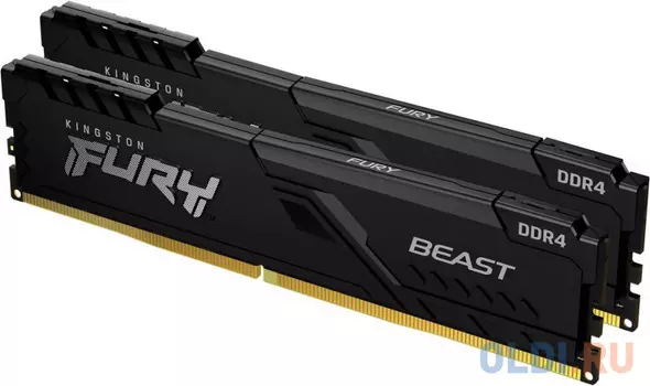 Оперативная память для компьютера Kingston FURY Black DIMM 32Gb DDR4 2666 MHz KF426C16BB1K2/32