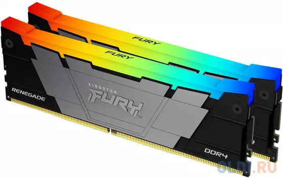 Оперативная память для компьютера Kingston Fury Renegade RGB DIMM 64Gb DDR4 3600 MHz KF436C18RB2AK2/64