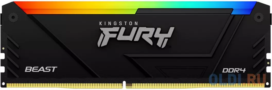 Оперативная память для компьютера Kingston Fury Beast RGB DIMM 16Gb DDR4 3600 MHz KF436C18BB2A/16