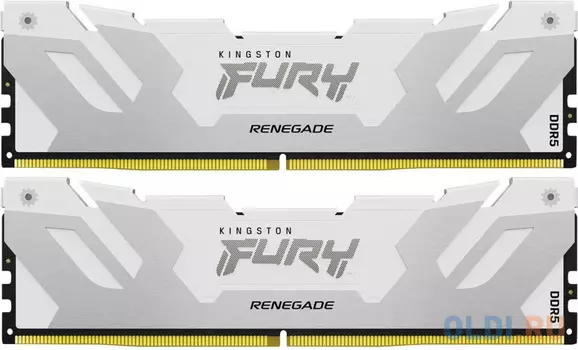 Оперативная память для компьютера Kingston Fury Renegade White DIMM 32Gb DDR5 6400 MHz KF564C32RWK2-32