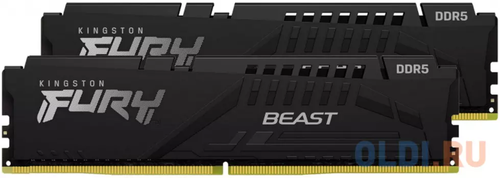 Оперативная память для компьютера Kingston Fury Beast DIMM 16Gb DDR5 5200 MHz KF552C36BBEK2-16