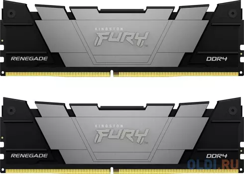 Оперативная память для компьютера Kingston Fury Renegade Black DIMM 16Gb DDR4 3200 MHz KF432C16RB2K2/16