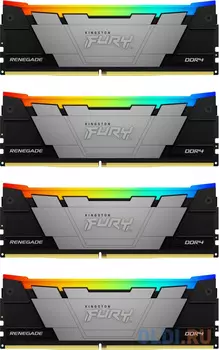 Оперативная память для компьютера Kingston Fury Renegade RGB DIMM 64Gb DDR4 3600 MHz KF436C16RB12AK4/64