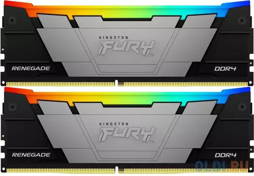 Оперативная память для компьютера Kingston Fury Renegade RGB DIMM 64Gb DDR4 3200 MHz KF432C16RB2AK2/64