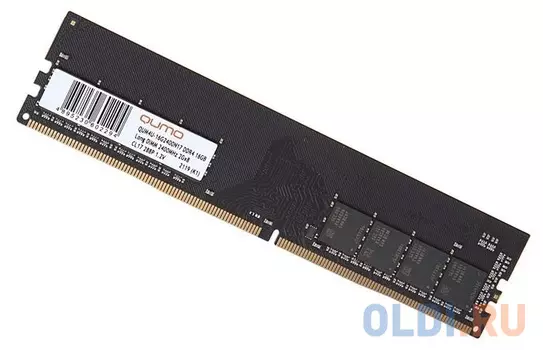 Оперативная память для компьютера QUMO QUM4U-16G2400N17 DIMM 16Gb DDR4 2400 MHz QUM4U-16G2400N17