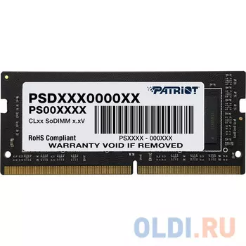 Оперативная память для ноутбука Patriot PSD416G32002S SO-DIMM 16Gb DDR4 3200MHz