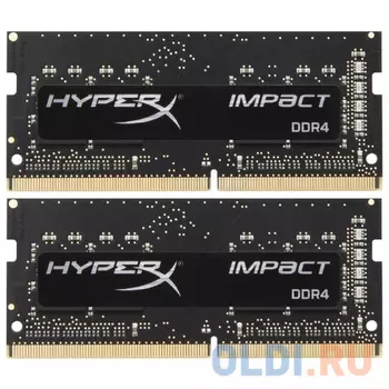 Оперативная память для ноутбука 16Gb (2x8Gb) PC4-23400 2933MHz DDR4 SO-DIMM CL17 Kingston HX429S17IB2K2/16