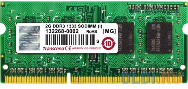 Оперативная память для ноутбука Transcend TS256MSK64V3N SO-DIMM 2Gb DDR3 1333MHz