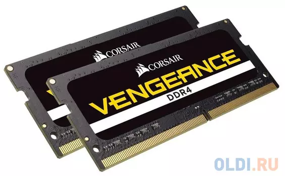 Оперативная память для ноутбука Corsair CMSX32GX4M2A2666C18 SO-DIMM 32Gb DDR4 2666 MHz CMSX32GX4M2A2666C18