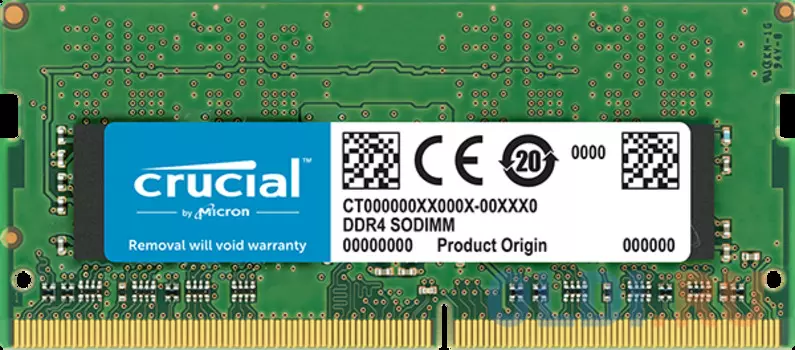 Оперативная память для ноутбука 4Gb (1x4Gb) PC4-25600 3200MHz DDR4 SO-DIMM CL22 Crucial CT4G4SFS632A