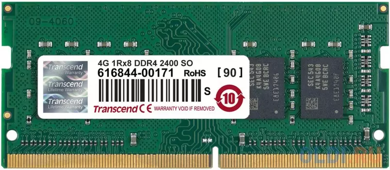 Оперативная память для ноутбука Transcend TS512MSH64V4H SO-DIMM 4Gb DDR4 2400MHz