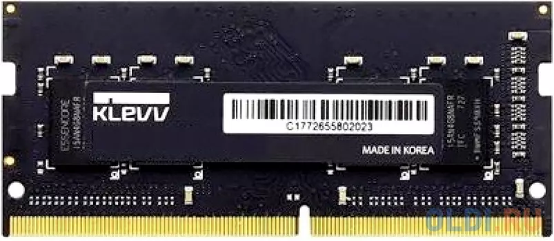 Оперативная память для ноутбука 8Gb (1x8Gb) PC4-19200 2400MHz DDR4 SO-DIMM ECC Registered CL15 KLEVV IM48GS88N24-FFFHA0