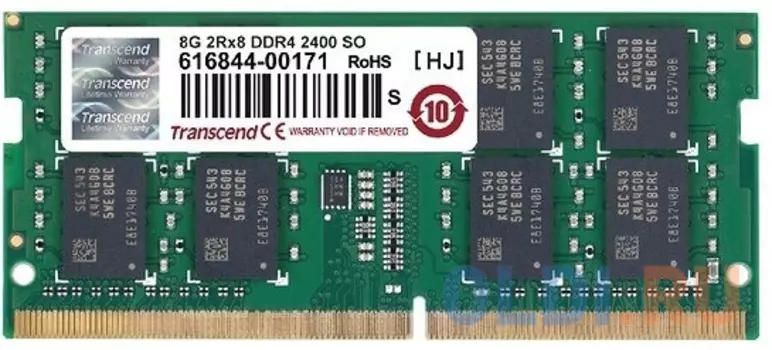 Оперативная память для ноутбука Transcend TS1GSH64V4H SO-DIMM 8Gb DDR4 2400MHz