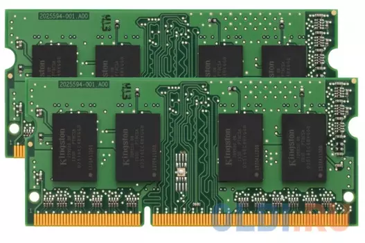 Оперативная память для ноутбука 8Gb (2x4Gb) PC3-12800 1600MHz DDR3L SO-DIMM CL11 Kingston KVR16LS11K2/8