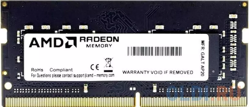 Оперативная память для ноутбука AMD R9 SO-DIMM 8Gb DDR4 3200 MHz R948G3206S2S-UO