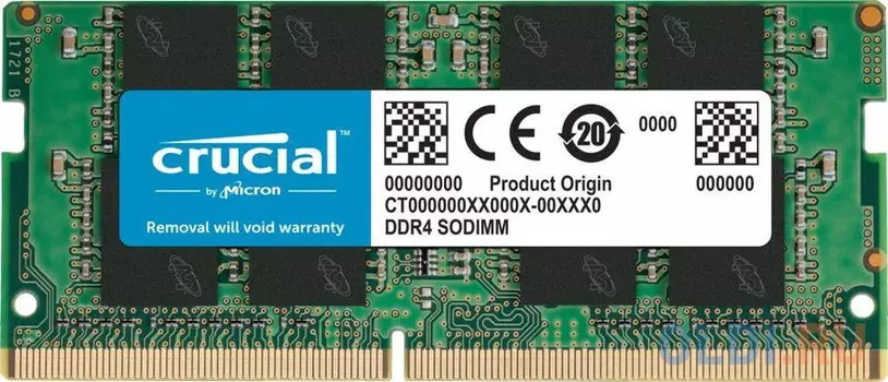 Оперативная память для ноутбука Crucial CT16G4SFS832A SO-DIMM 16Gb DDR4 3200 MHz CT16G4SFS832A