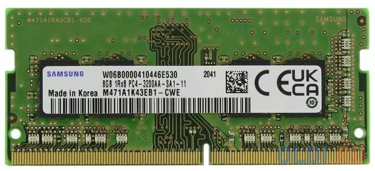 Оперативная память для ноутбука Samsung M471A1K43EB1-CWED0 SO-DIMM 8Gb DDR4 3200MHz