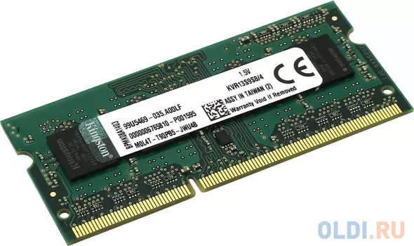 Оперативная память Kingston KVR13S9S8/4 SO-DIMM 4Gb DDR3 1333MHz
