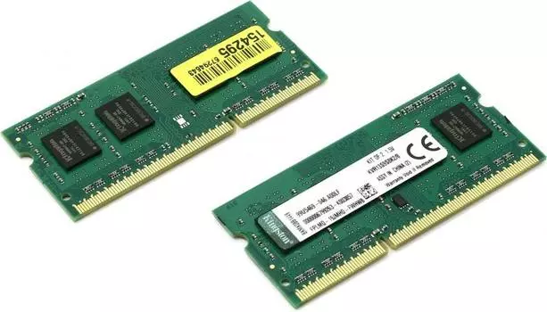 Оперативная память для ноутбуков SO-DDR3 8Gb(2x4Gb) PC10600 1333MHz Kingston KVR13S9S8K2/8