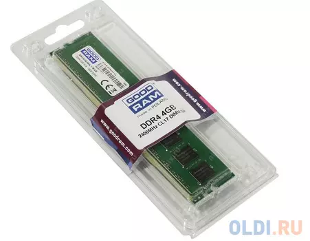 Оперативная память Goodram GR2400S464L17S/4G DIMM 4Gb DDR4 PC4-19200 2400MHz