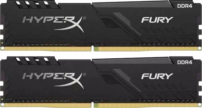 Оперативная память Kingston HyperX Fury Black HX426C16FB3K2/16 DIMM 16GB (2x8GB) DDR4 2666MHz DIMM 288-pin x 2/PC-21300/CL16