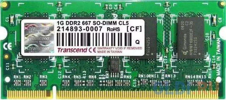 Оперативная память Transcend TS128MPQ32V6U SO-DIMM 512 Мб DDR2 667MHz