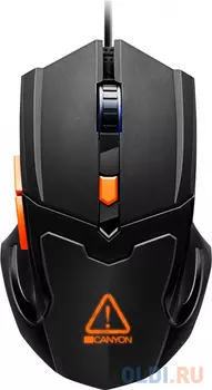 Оптическая игровая мышь с 6 программируемыми кнопками, оптический датчик Pixart, 4 уровня DPI и до 3