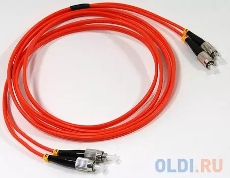 Оптический шнур FC-FC,UPC, MM (многомодовый), Duplex, VCOM 