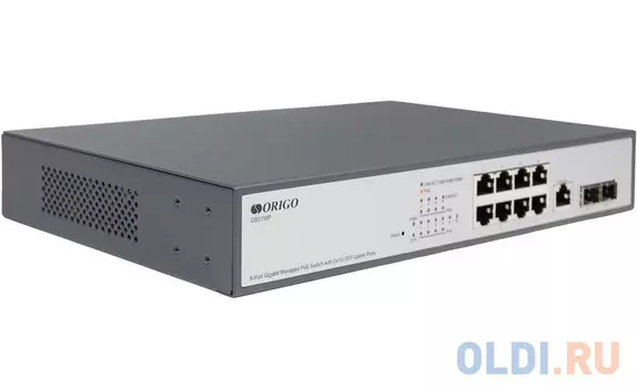 OS3110P/135W/A1A Управляемый L2 PoE-коммутатор 8x1000Base-T PoE+, 2x1000Base-X SFP, PoE-бюжет 135 Вт