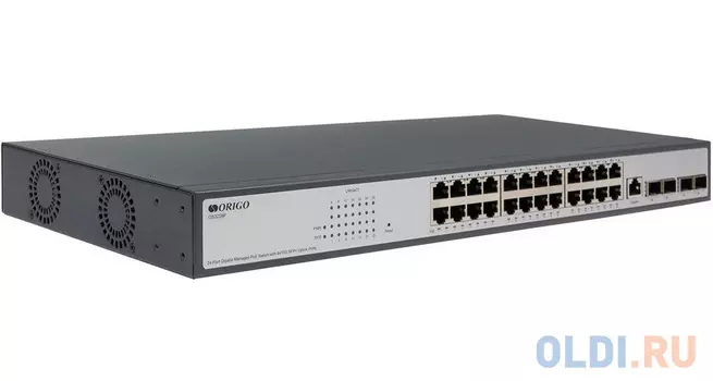 OS3228P/380W/A1A Управляемый L3 PoE-коммутатор 24x1000Base-T PoE+, 4x10G SFP+, PoE-бюджет 370 Вт