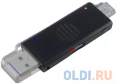 OTG / USB 3.0 Card Reader and Power &amp; Sync KeyChain Adapter (FG-UCR01A-1AB-BU01)