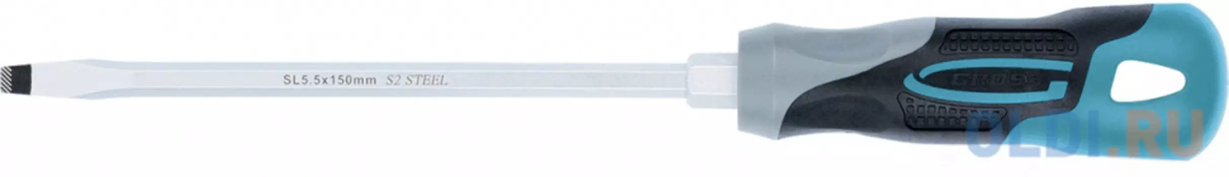 Отвертка GROSS 12112 SL5,5 x 150 мм S2, трехкомпонентная рукоятка